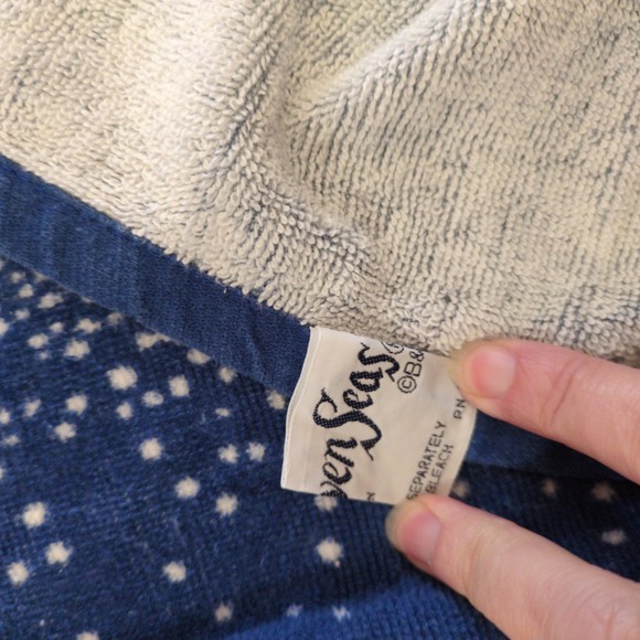 Vintage Seven Seas Hot Air Ballon Beach Towel - Retro Colorful Bright EUC - Picture 7 of 10